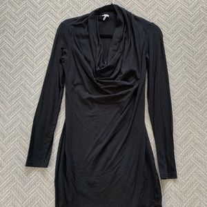 Splendid Black Cowl Neck Dress